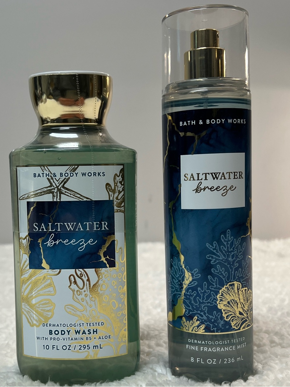 Bath & Body Works "Salt Water Breeze" Body Wash & Fine Fragrance Mist Set